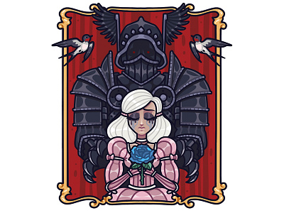 Ciri and her Nightmare cartoon ciri dark evil game knight witcher