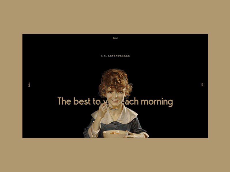 Leyendecker art design exhibition gallery type typography ui