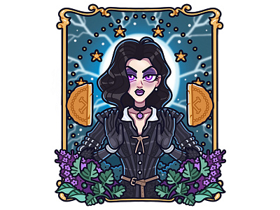 Yennefer from Vengerberg cartoon cast game mage sorcerer witcher yennefer