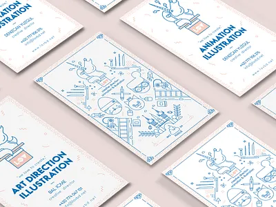 LovBD business card animation businessard designer digital graphic identity illustration prague print