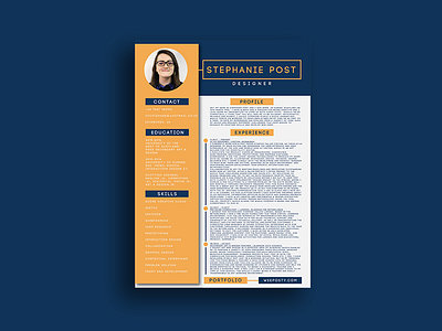 CV adobe curriculum vitae cv graphic design illustrator layout photoshop portfolio