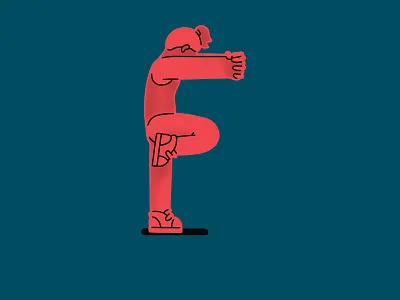 F– day six 36days f 36daysoftype 36daysoftype05 character design drawing girl illustration sport type typography zumbys