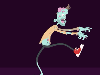 Zombie walk cycle after animation cycle effects illustration walk zombie
