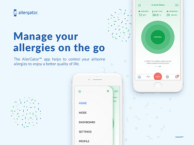 AllerGator Concept App/Website app product design ui ux website