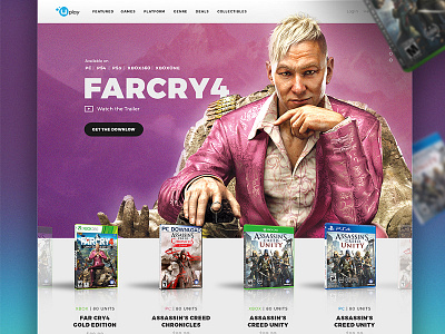 Dribbble Ubisoft Pitch design ubisoft web design