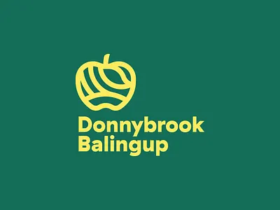 Donnybrook Balingup Inverted apple balingup donnybrook fields hills leaf logo river shire town