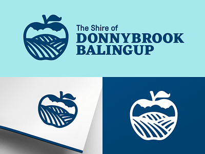 Donnybrook Balingup apple donnybrook fields hills leaf logo shire town