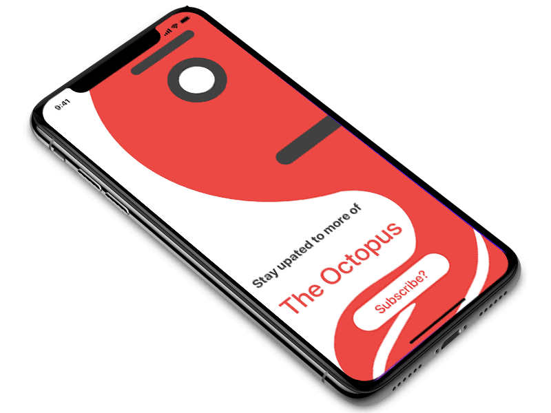 Subscribe Screen concept octopus photoshop principle sketch subscribe