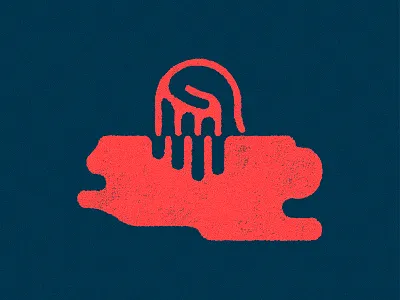 Submerge Emblem Concept dip emblem grain grit hand illustrator logo photoshop submerge texture water