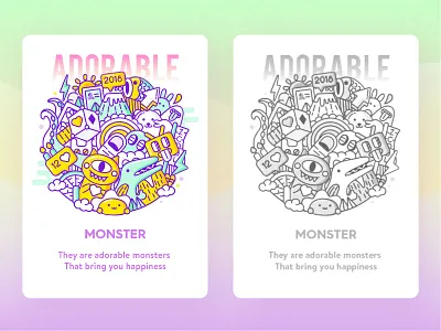 monster adorable cute mbe monsiter