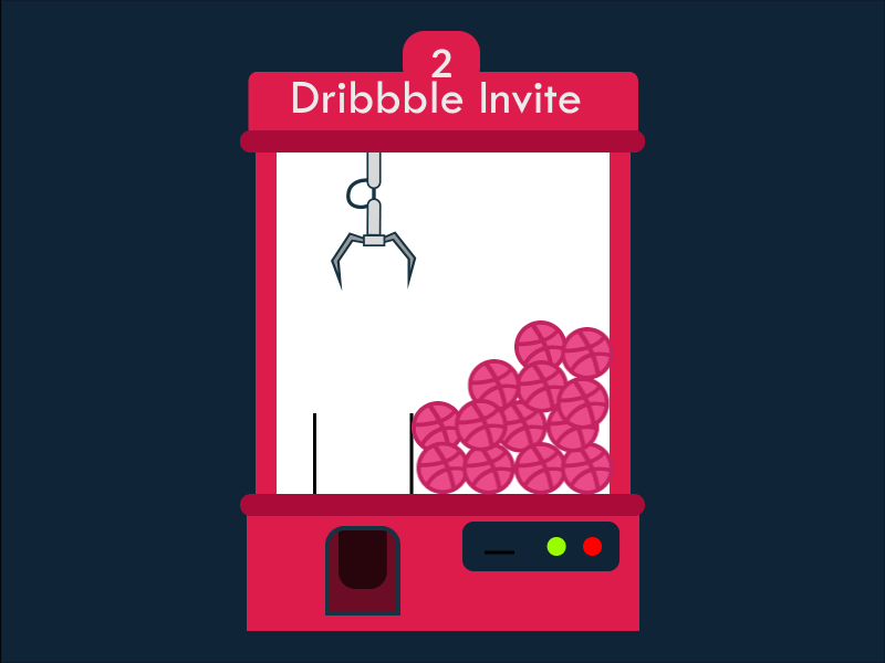 2x Invite 2x ball. dribbble invite shot