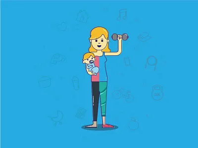 Mother & Baby Fitness baby fitness health mom mother woman woman power