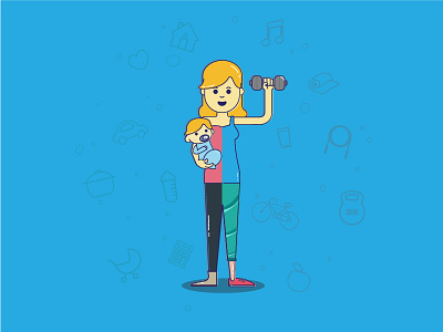 Mother & Baby Fitness baby fitness health mom mother woman woman power