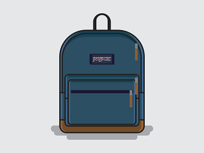 Jansport Bag assets bag brand graphic illustration