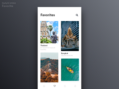 DailyUI Challenge #044 - Favorite 044 app dailyui design favorite ui ux