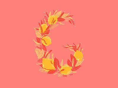 36 Days Of Type - G 36 days of type alphabet fruit guava illustration lettering plants tropical tropical fruit type typography