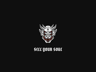 Sell Your Soul art black danger devil evil icon illustration soul white
