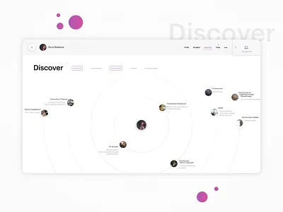 Discover Page design mockup platform student ui unite university ux