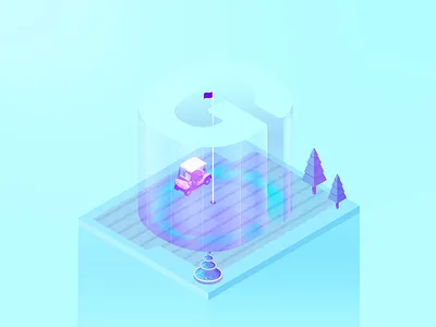 36 Days G alphabet design golf gpoint illustration isometric letters type typography