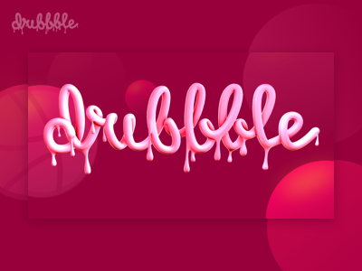 Hello Dribbble ball dribbble