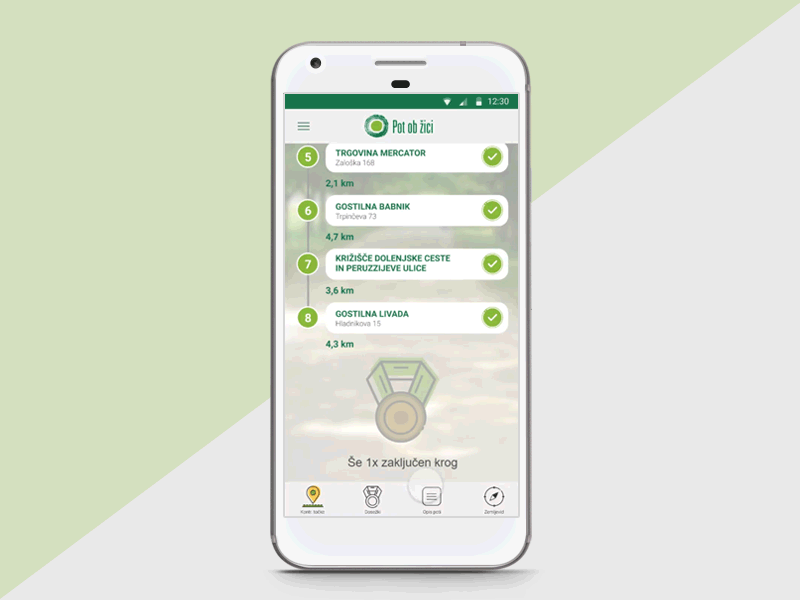 Simple animation for a city recreational app animation application design gif green illustration ui yellow