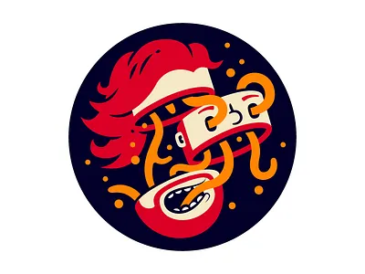 Profile Pic beard cut fun hair illustration montpellier picture profile tentacle thierry fousse weird