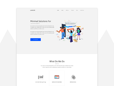 Lunover - Web Agency behance branding design flatdesign graphic photoshop thedesigntip ui uidesign userinterface ux webdesign