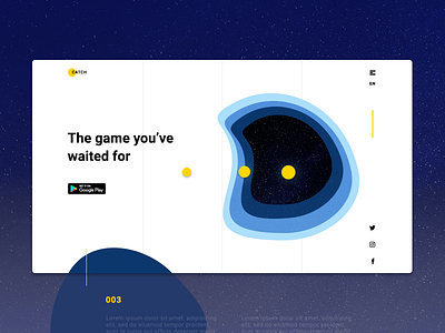 Daily UI #003 dailyui landing space ui web