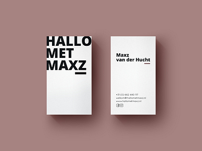 First Dribbble post bold branding business card clean minimal simple