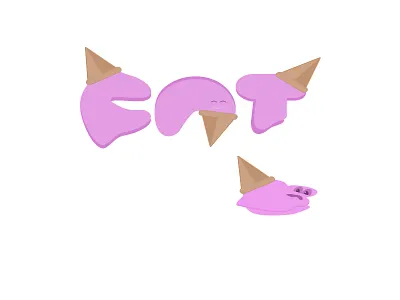 Sundaze #4 design ice cream logo