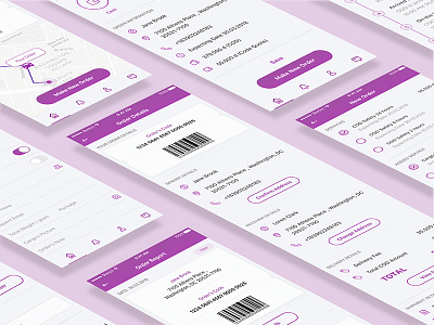 Logistic App app application delivery details ios logistic mobile order ordering outline