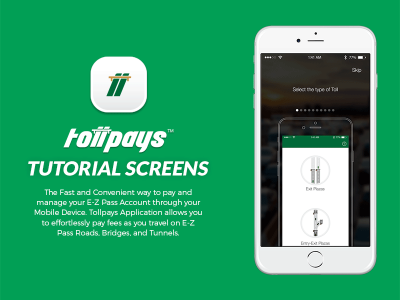 Tollpay app UI appdesign ios userexperience userinterface