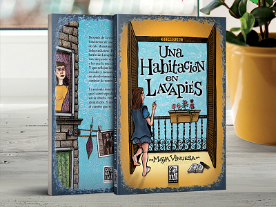 'Una habitación en Lavapiés' design book cover book cover design editorial design illustration