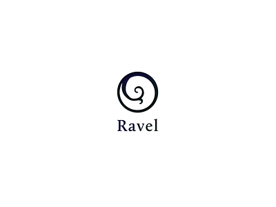 Ravel Logo dark gothic logo mark ravel vine