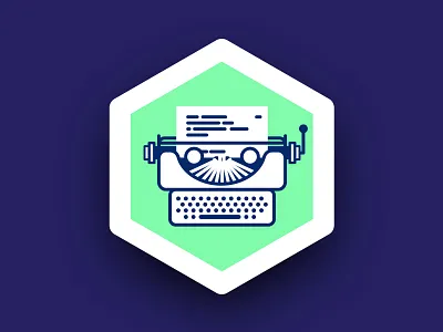 Typewriter Icon adobe illustrator copywriting icon illustration typewriter