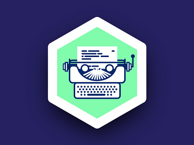 Typewriter Icon adobe illustrator copywriting icon illustration typewriter