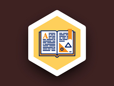 Book Reading Icon adobe illustrator book design icon illustration layout reading