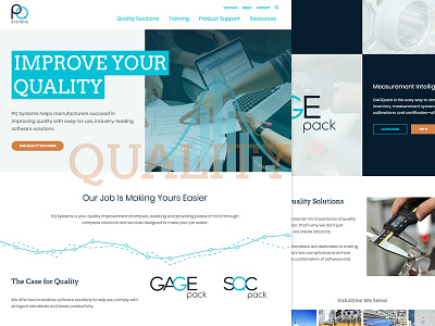 PQ Systems Website Redesign pq systems responsive website design website redesign