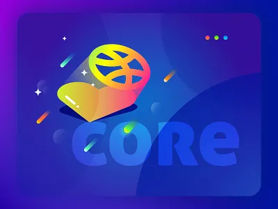 You are the core core creative theme dribbble illustration