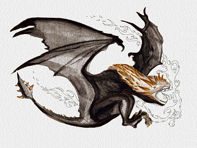 Dragon "Hungarian Horntail" dragon fantasticbeast harrypotter