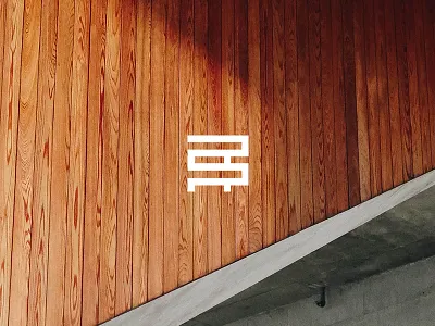 RR.O architecture carpentry design graphic icon logo wood