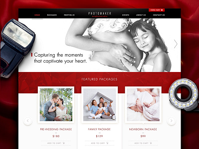 Photo Studio Website ecommerce photography