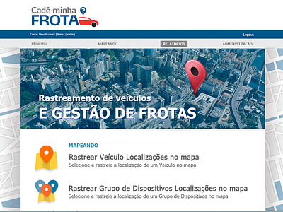 Cade Minha Frota branding cars design gps interface location logo maps ui ux web