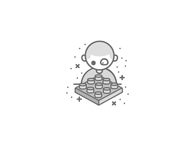Legos and magic character illustration