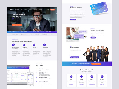 Cryptocurrency Exchange Platform Homepage crypto homepage product design ux web