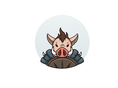 Warrior wild boar