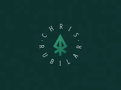 Chris Rubilar's Personal Branding arrow brand branding chile chilean logo personal photographer