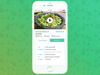 Daily UI 040 - Receipt 040 avocado daily ui green guacamole receipt