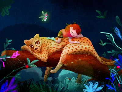 Dream dream illustration leopard