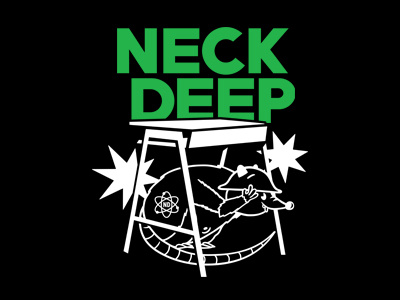 Neck Deep - Rat Desk band merch design graphic design merch merchandise neck deep pop punk uk